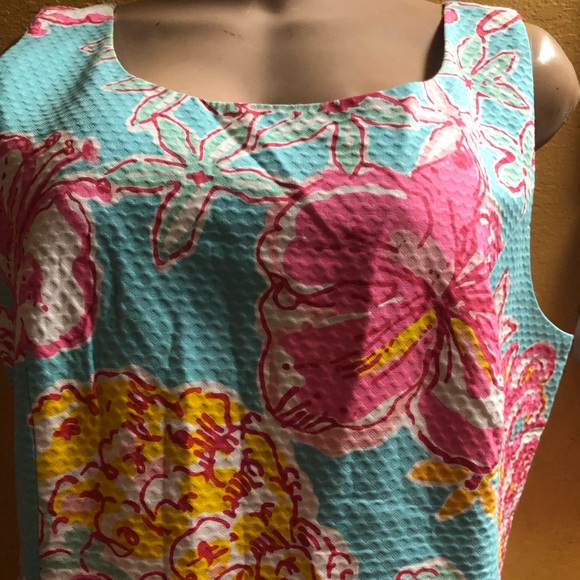 Lilly Pulitzer Kathy Shift Dress ‘Breaking Water’ Printed Pattern Mini Dress - Picture 10 of 12